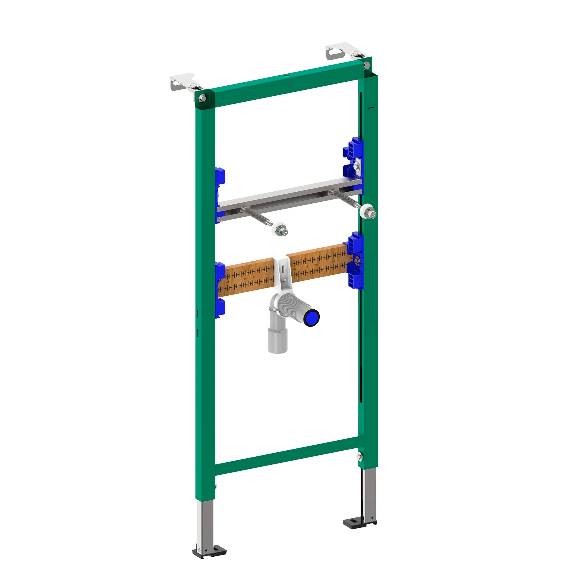 Installationselement INEOLINK für Waschtisch, selbstragender, pulverbeschichteter Stahlrahmen für Trocken- und Massivbau, für Vor- und Inwandinstallation, Füße selbsthemmend, höhenverstellbar und drehbar Installationselement INEOLINK für Waschtisch, selbstragender, pulverbeschichteter Stahlrahmen für Trocken- und Massivbau, für Vor- und Inwandinstallation, Füße selbsthemmend, höhenverstellbar und drehbar