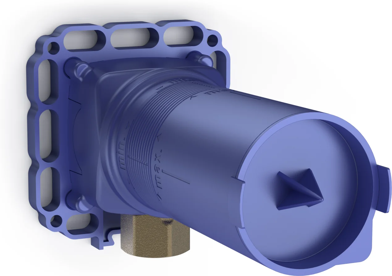 HansaMATRIX Wandstangen-Brausenset UP-Einbaukörper HansaMATRIX 4404 0100 DN15