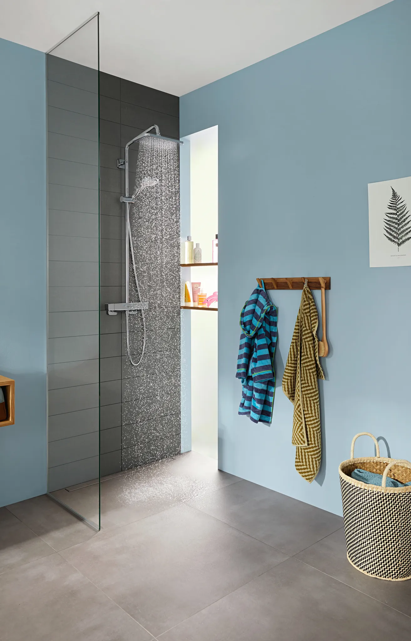 Showerpipe Croma E 280 1jet chrom mit Brausethermostat