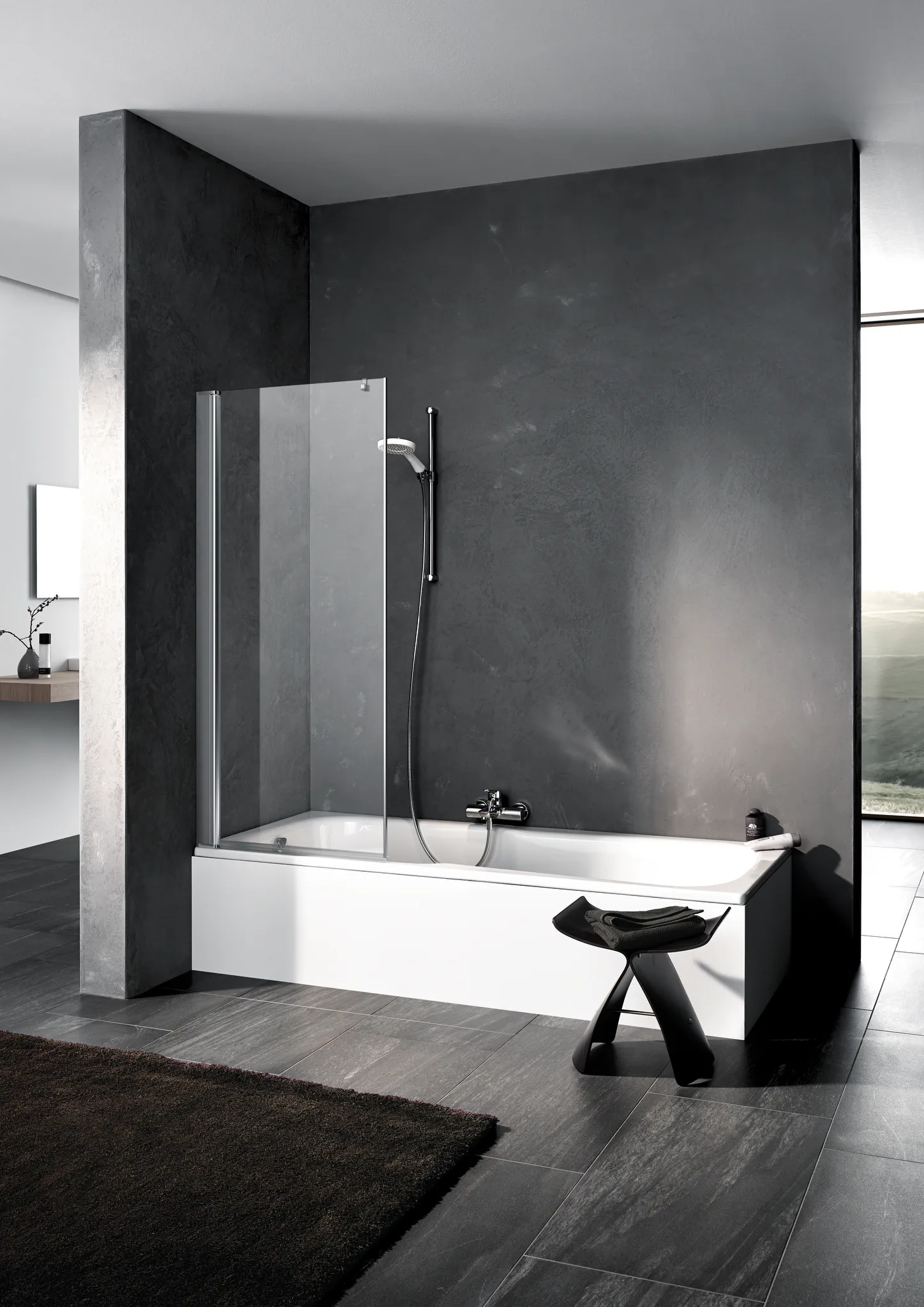 Kermi Duschtür Pendelflügel links „PEGA“ Glas Klar, Profile Silber Hochglanz, BV: 740 - 765 mm H: 1500 mm Kermi Duschtür Pendelflügel links „PEGA“ Glas Klar, Profile Silber Hochglanz, BV: 740 - 765 mm H: 1500 mm