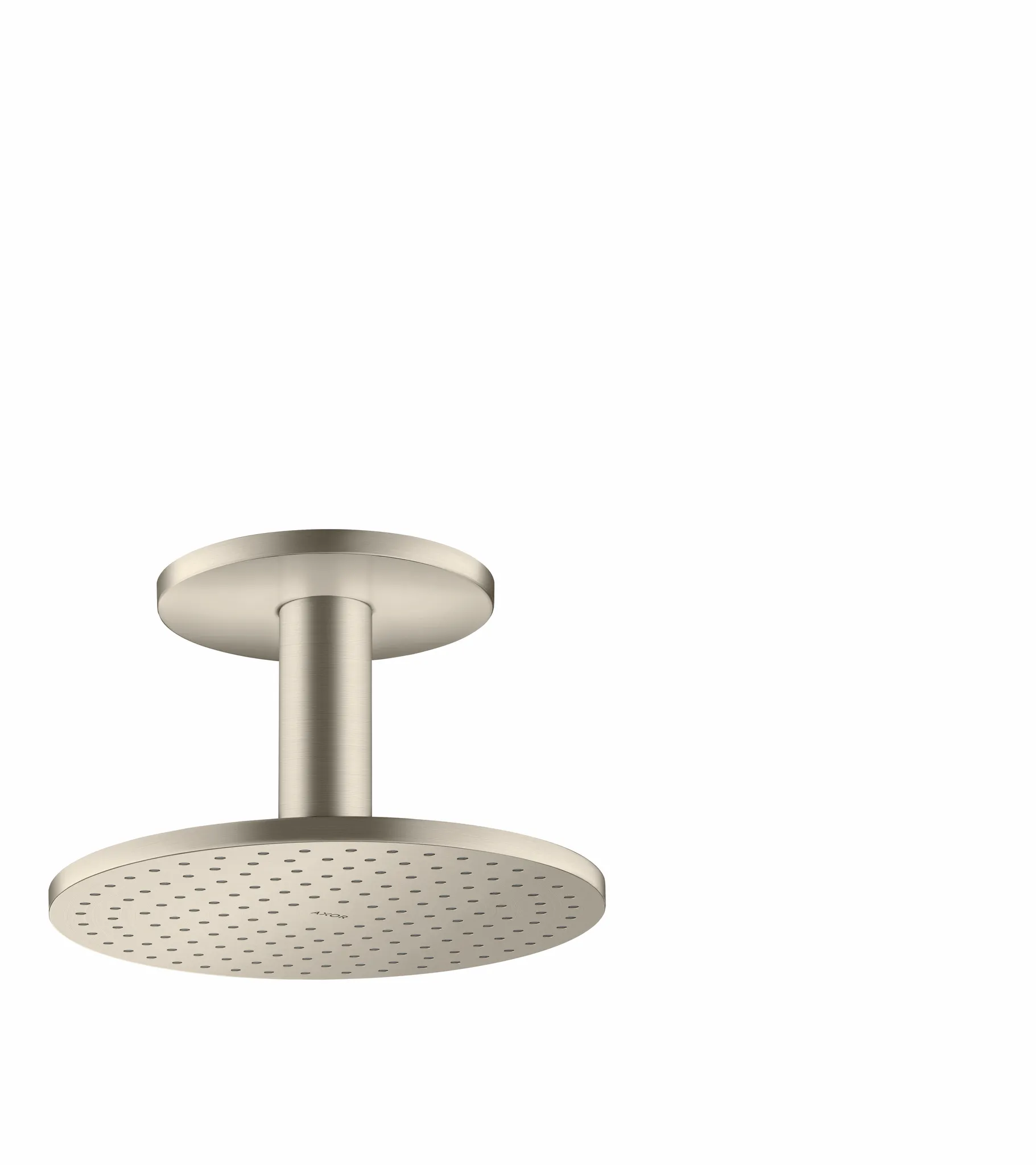 Hansgrohe AXOR ShowerSolutions Kopfbrause 250 2jet mit Deckenanschluss, Brushed Nickel