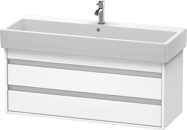 Duravit Waschtischunterschrank wandhängend „Ketho“ 115 × 48 × 44 cm Weiß Matt Duravit Waschtischunterschrank wandhängend „Ketho“ 115 × 48 × 44 cm Weiß Matt