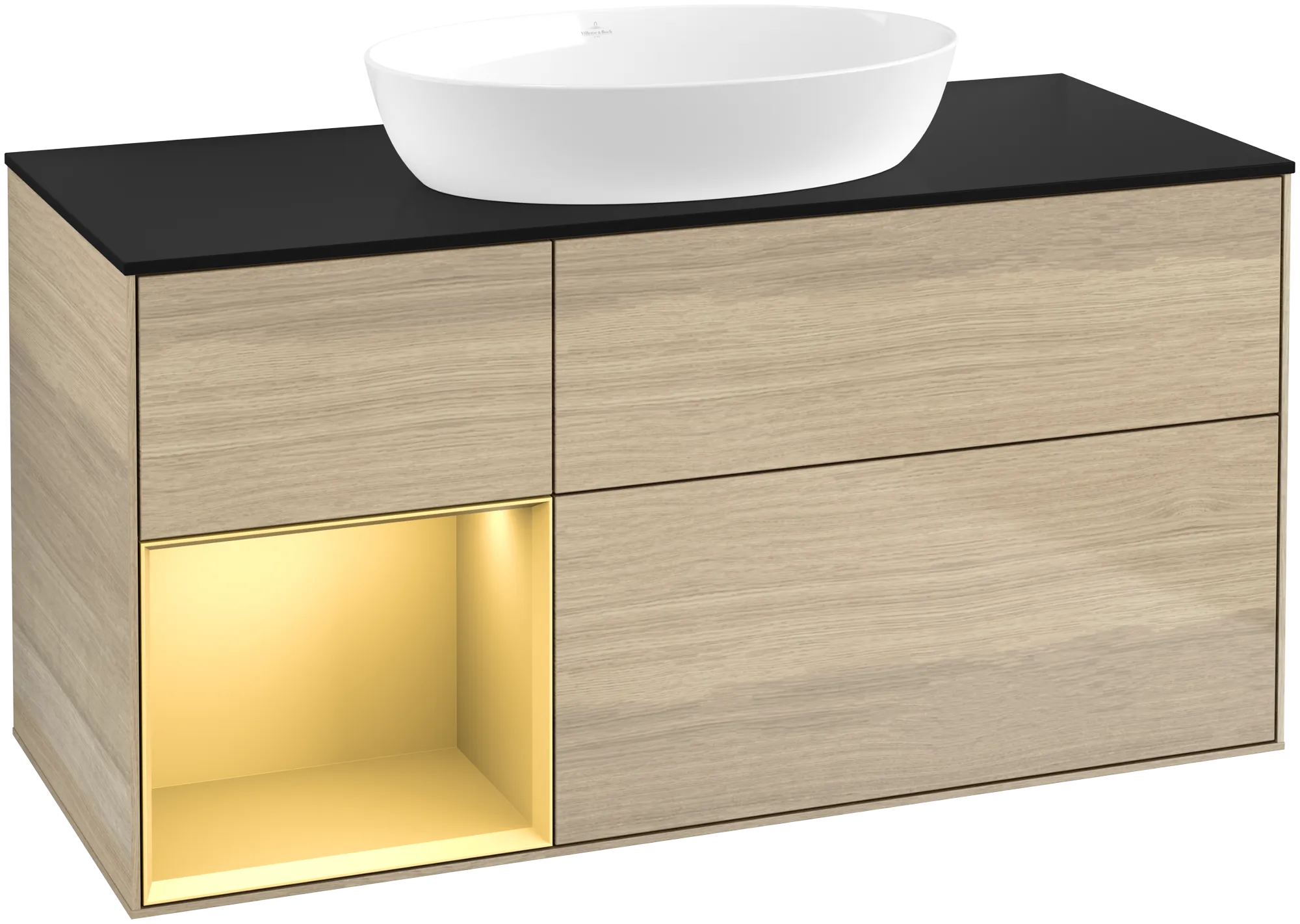 Villeroy & Boch Finion FA6 Waschbeckenunterschrank 1200x603x501mm mit Beleuchtung