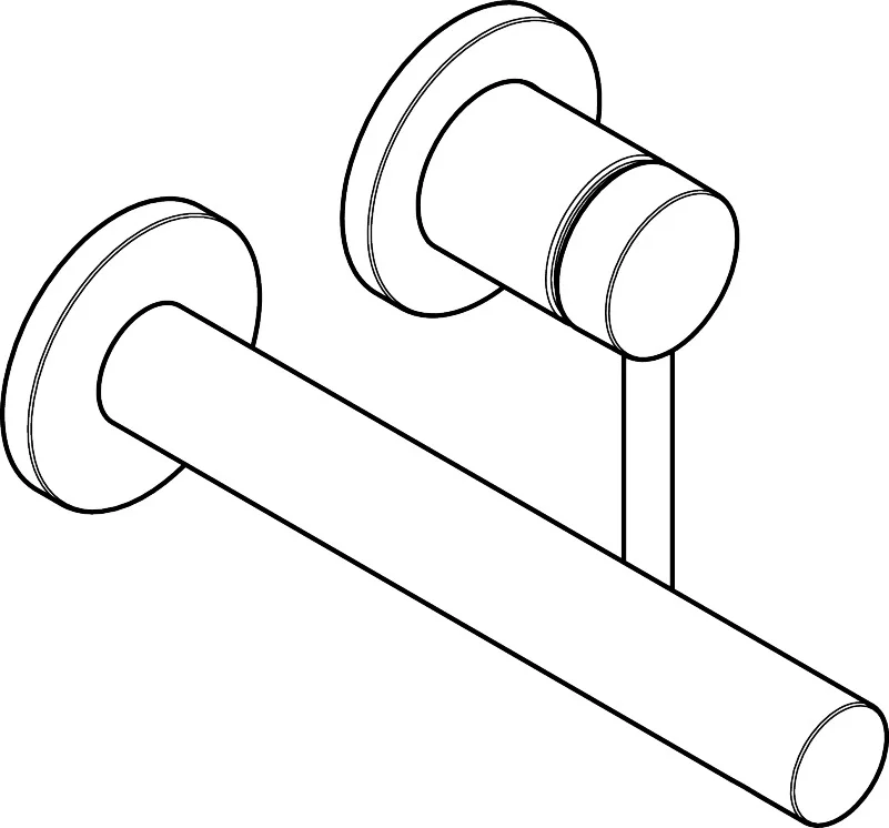 Hansgrohe Zesis S Einhebel-Waschtischmischer Unterputz, Chrom, Ausladung 194 mm, Auslaufhöhe 90 mm