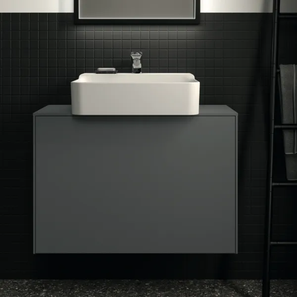 Ideal Standard Waschtischunterschrank „Conca“ 80,2 × 55 × 37,3 cm Anthrazit matt lackiert Ideal Standard Waschtischunterschrank „Conca“ 80,2 × 55 × 37,3 cm Anthrazit matt lackiert