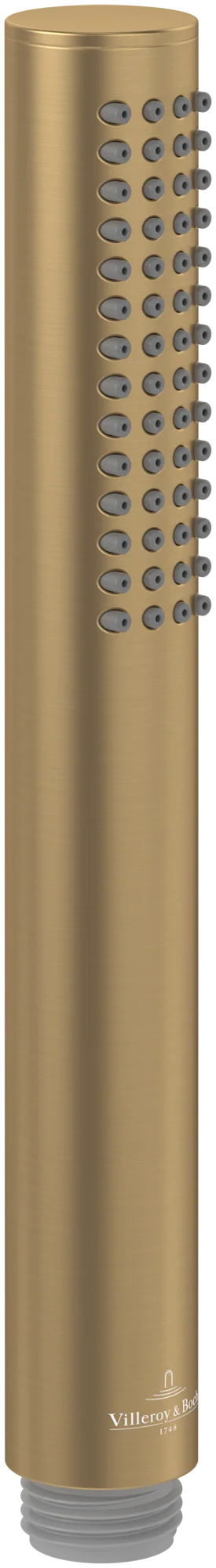 Villeroy & Boch Handbrause Verve Showers, rund, Brushed Gold, 197 mm Höhe, 25x25 mm Durchmesser