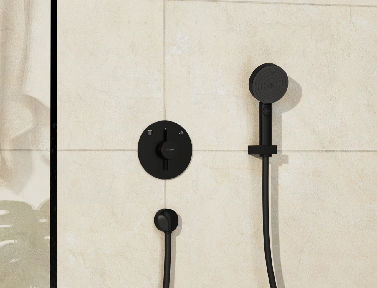 Hansgrohe DuoTurn S Mischer Unterputz 2 Verbraucher mattschwarz | GeraBad.de