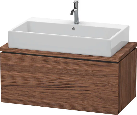 Duravit Waschtischunterschrank wandhängend „L-Cube“ 92 × 40 × 47,7 cm Nussbaum Dunkel Duravit Waschtischunterschrank wandhängend „L-Cube“ 92 × 40 × 47,7 cm Nussbaum Dunkel