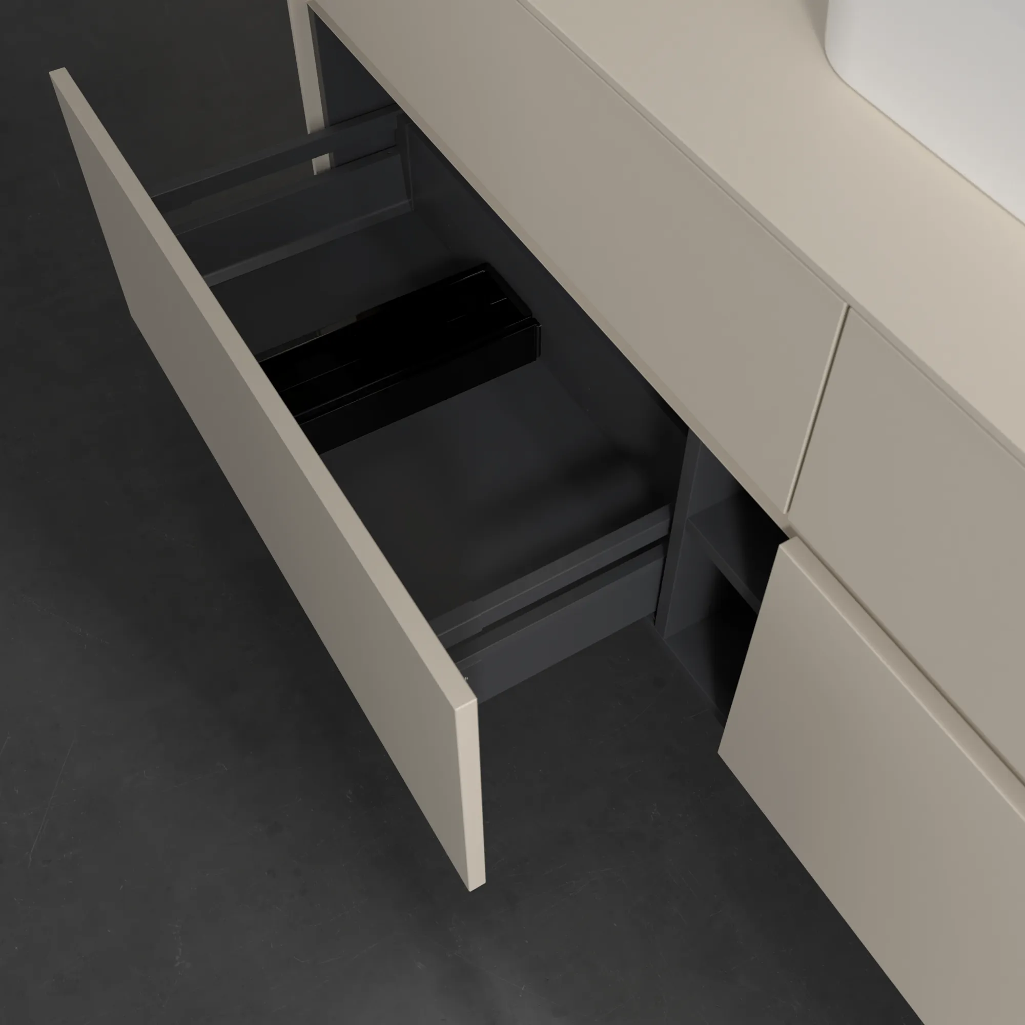 Villeroy & Boch Waschtischunterschrank „Collaro“ 1600 × 548 × 500 mm Cashmere Grey, ohne Beleuchtung, für Becken mittig Villeroy & Boch Waschtischunterschrank „Collaro“ 1600 × 548 × 500 mm Cashmere Grey, ohne Beleuchtung, für Becken mittig