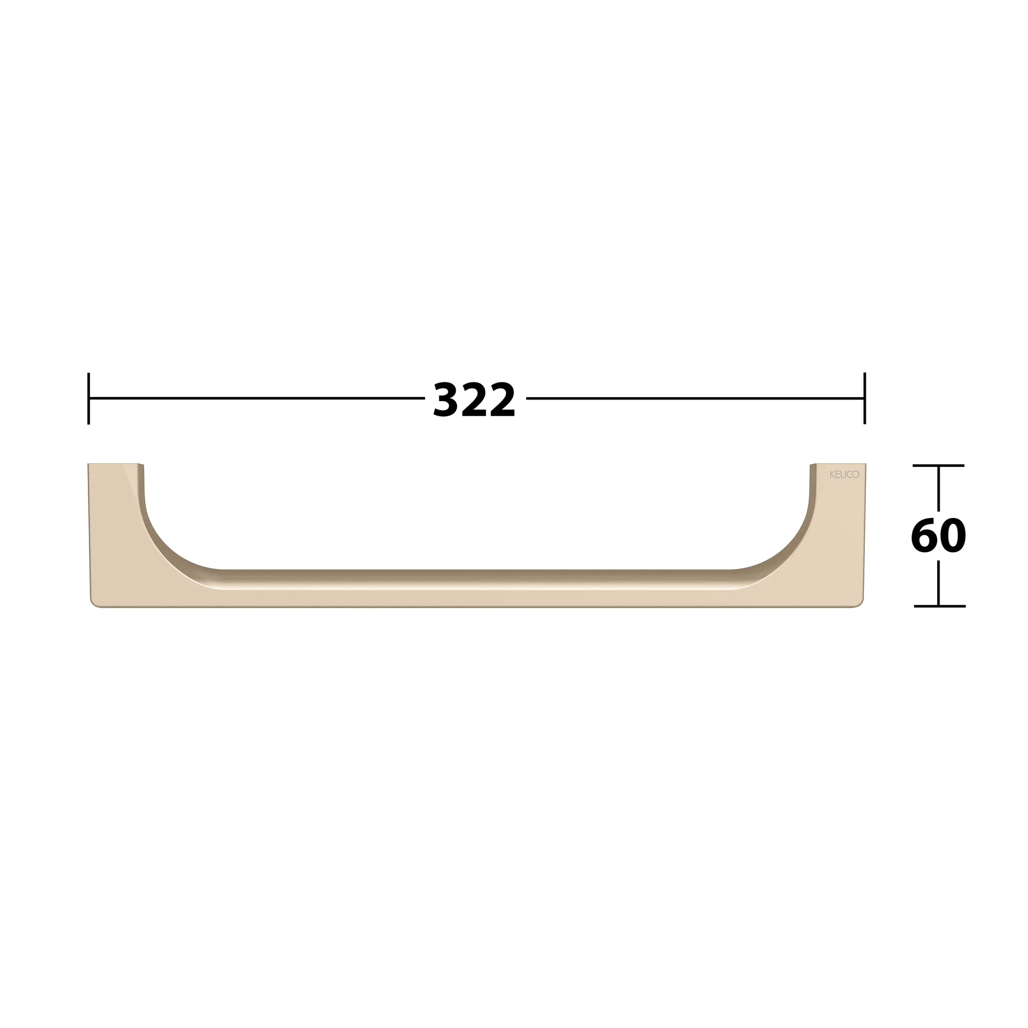 KEUCO EDITION 11 Haltegriff 300 mm Bronze gebürstet