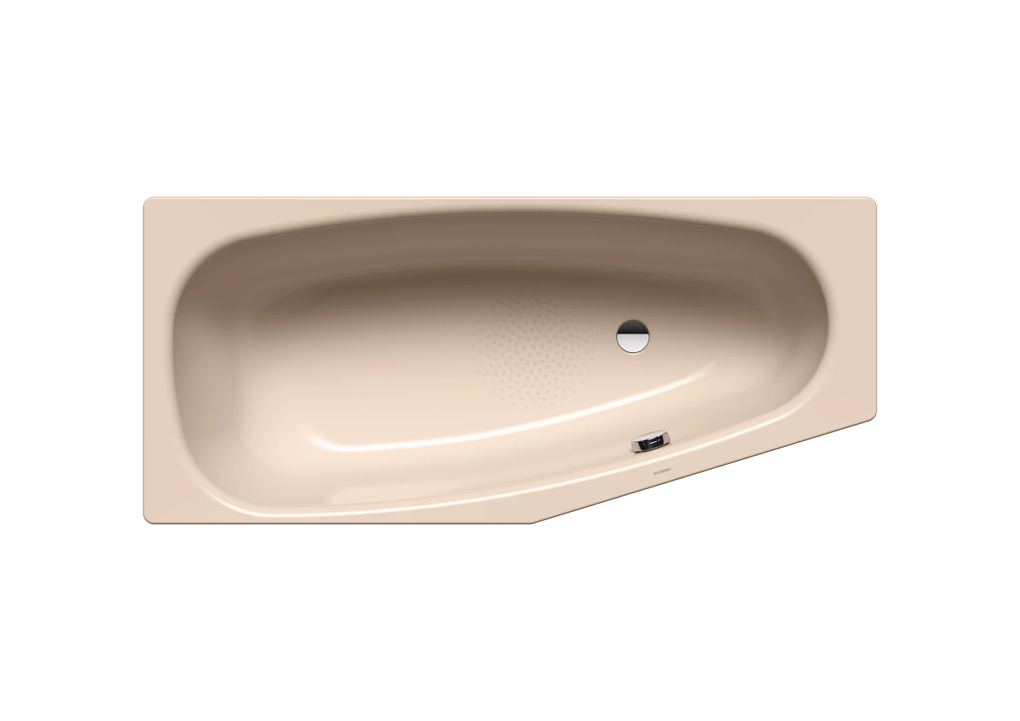 Kaldewei MINI RECHTS Badewanne, 1570x750 mm, bahamabeige, Perl-Effekt, Antislip