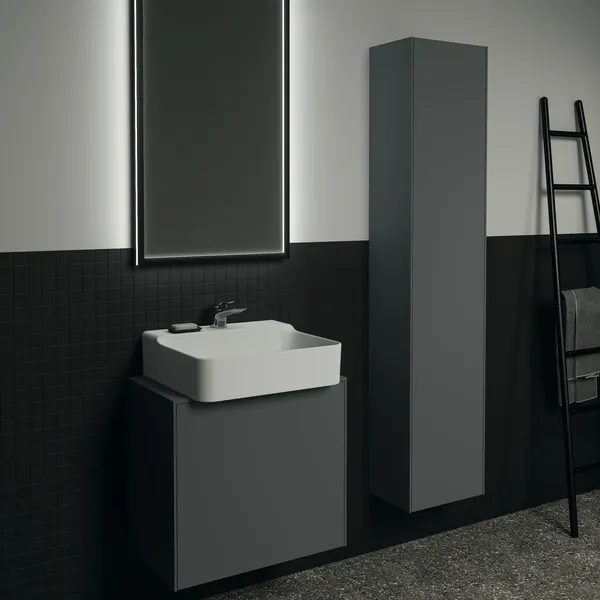 Ideal Standard Hochschrank Conca, 1 Tür, Anthrazit