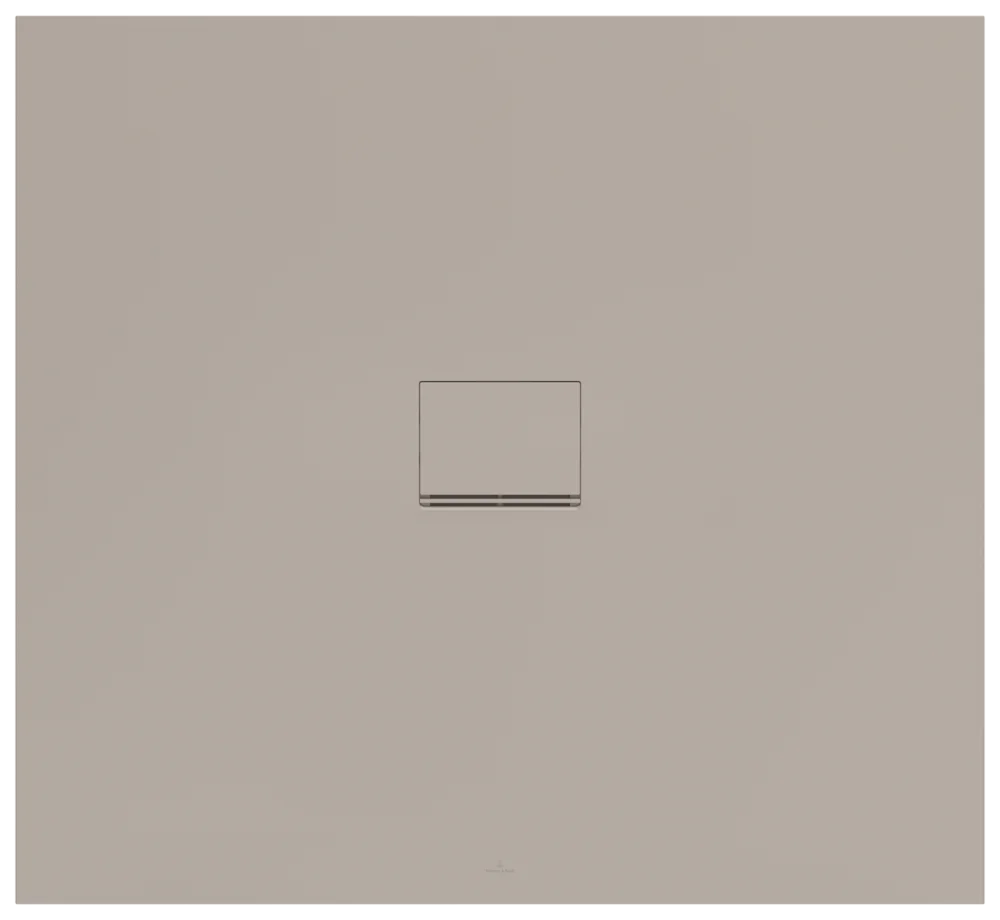 Villeroy & Boch Duschwanne Squaro Infinity, rechteckig, Almond, 1200 x 1000 x 40 mm, Quaryl, matt, mit Rutschhemmung Antirutschklasse C
