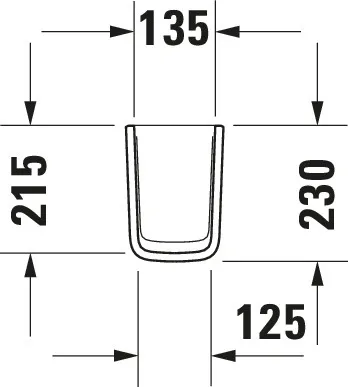 Halbsäule ME by Starck für 071945, weiß