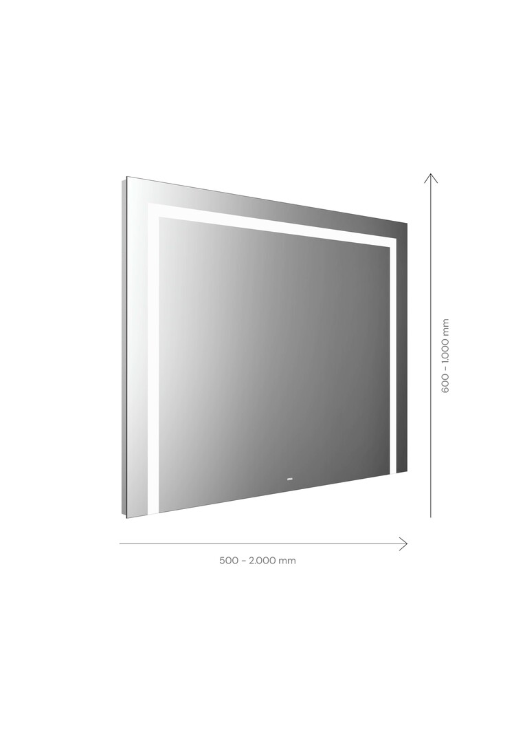 emco Lichtspiegel mit Sensorschalter „MI 220“ 50 × 60 cm