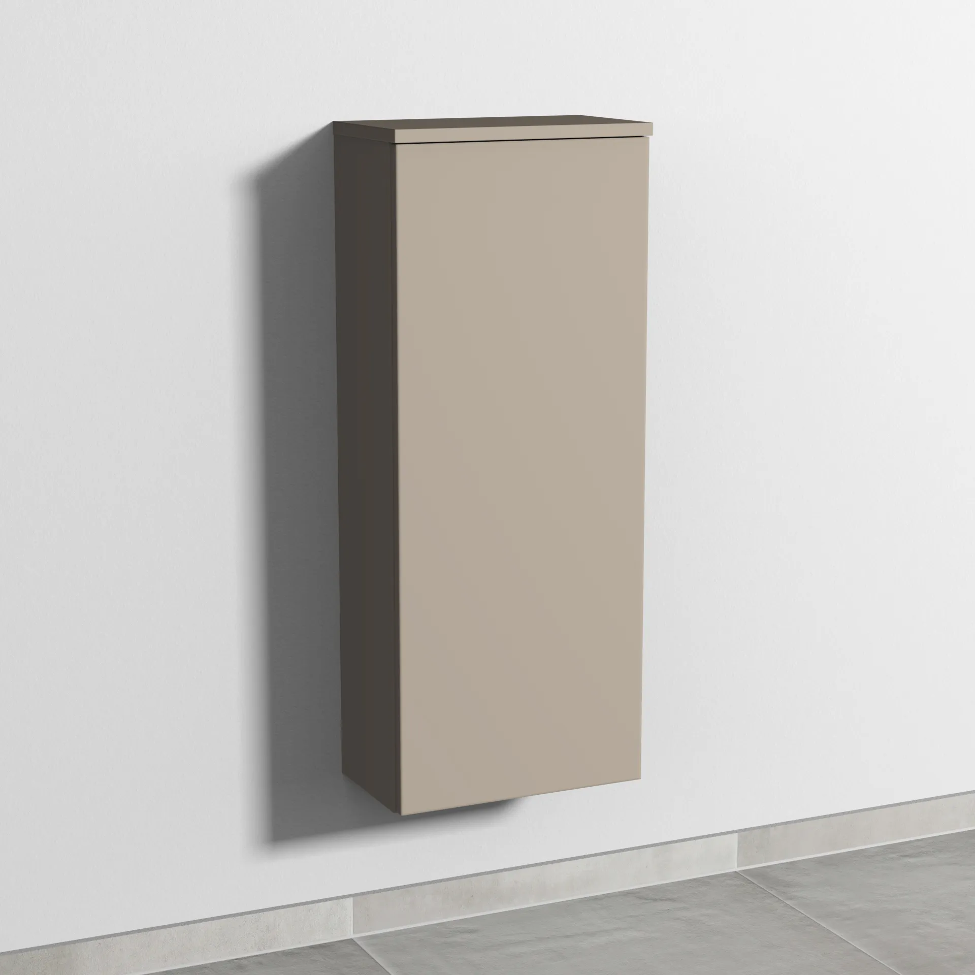 Sanipa Mittelschrank „3way“ 350 × 850 × 199 mm Anschlag rechts, in Sandgrau (matt), Anschlag rechts