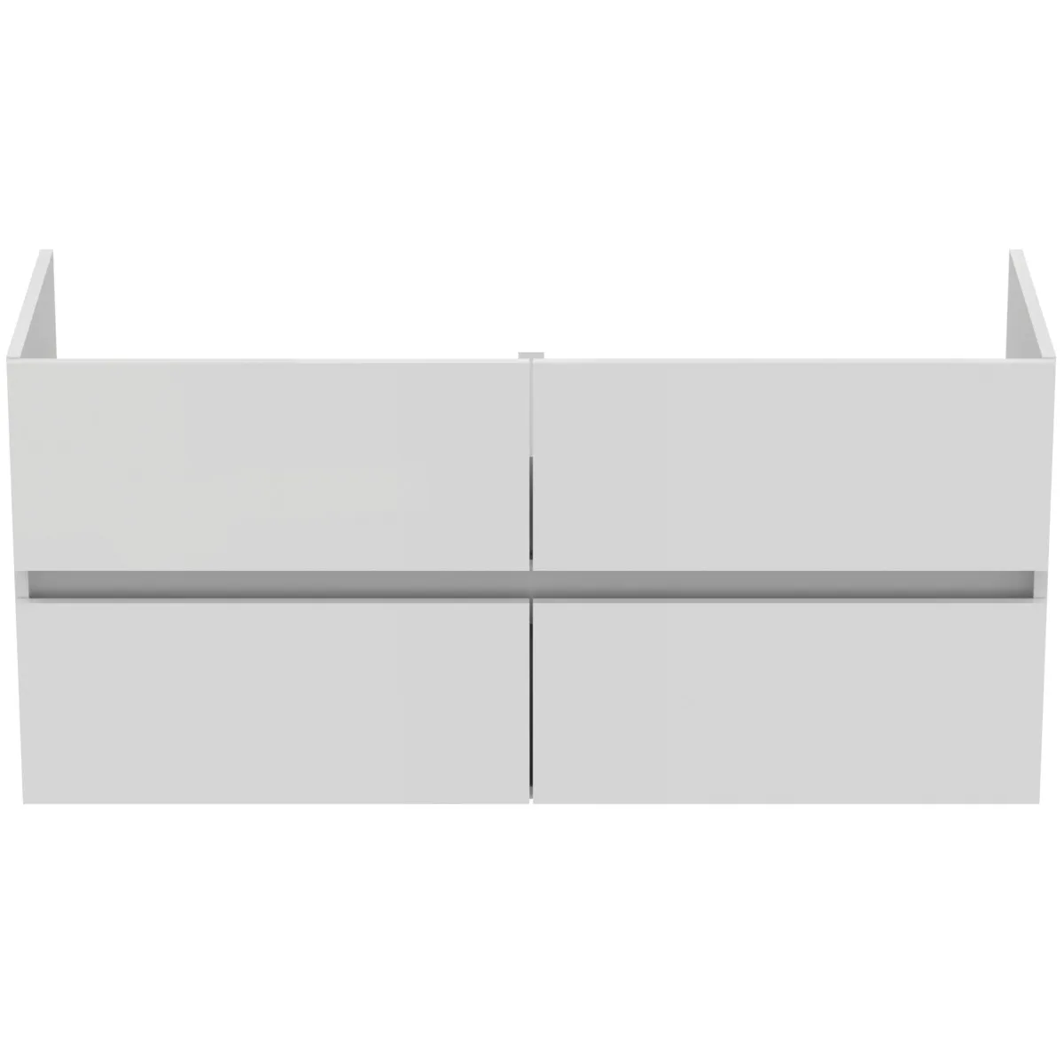 Ideal Standard Möbeldoppelwaschtischunterschrank Eurovit+ 4 Auszüge 1200x440x550mm Hochglanz weiß Ideal Standard Möbeldoppelwaschtischunterschrank Eurovit+ 4 Auszüge 1200x440x550mm Hochglanz weiß