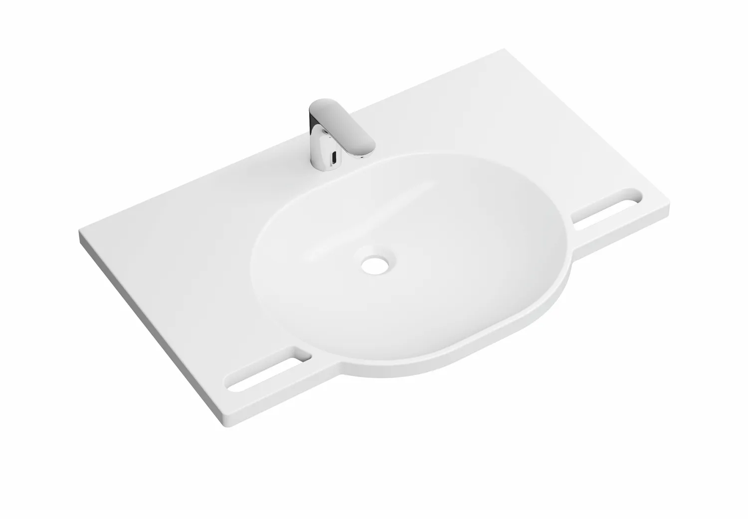 Set-Waschtisch und Armatur 85 × 41,5 × 11 cm Set-Waschtisch und Armatur 85 × 41,5 × 11 cm