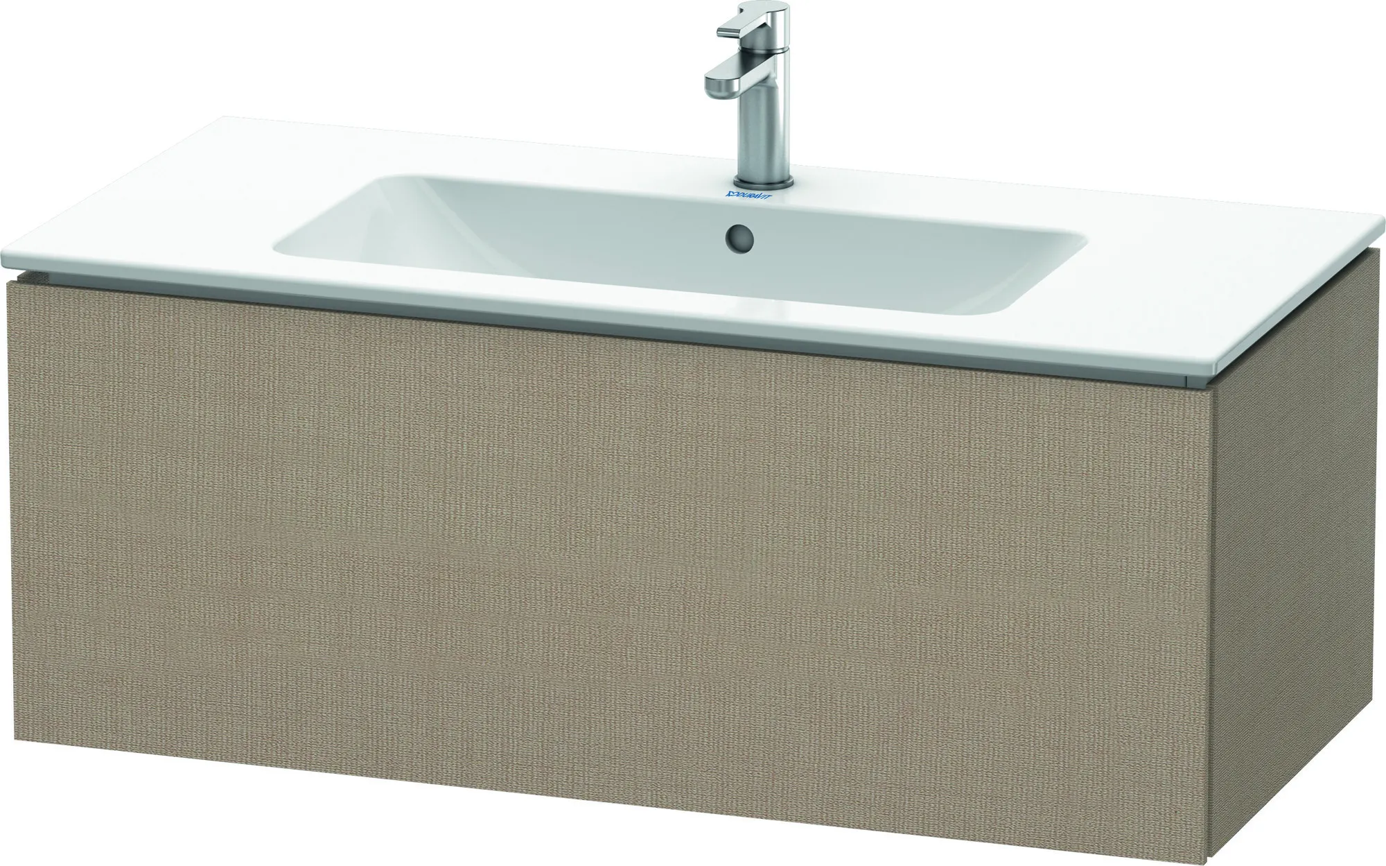 Duravit Waschtischunterschrank wandhängend „L-Cube“ 102 × 40 × 48,1 cm Leinen