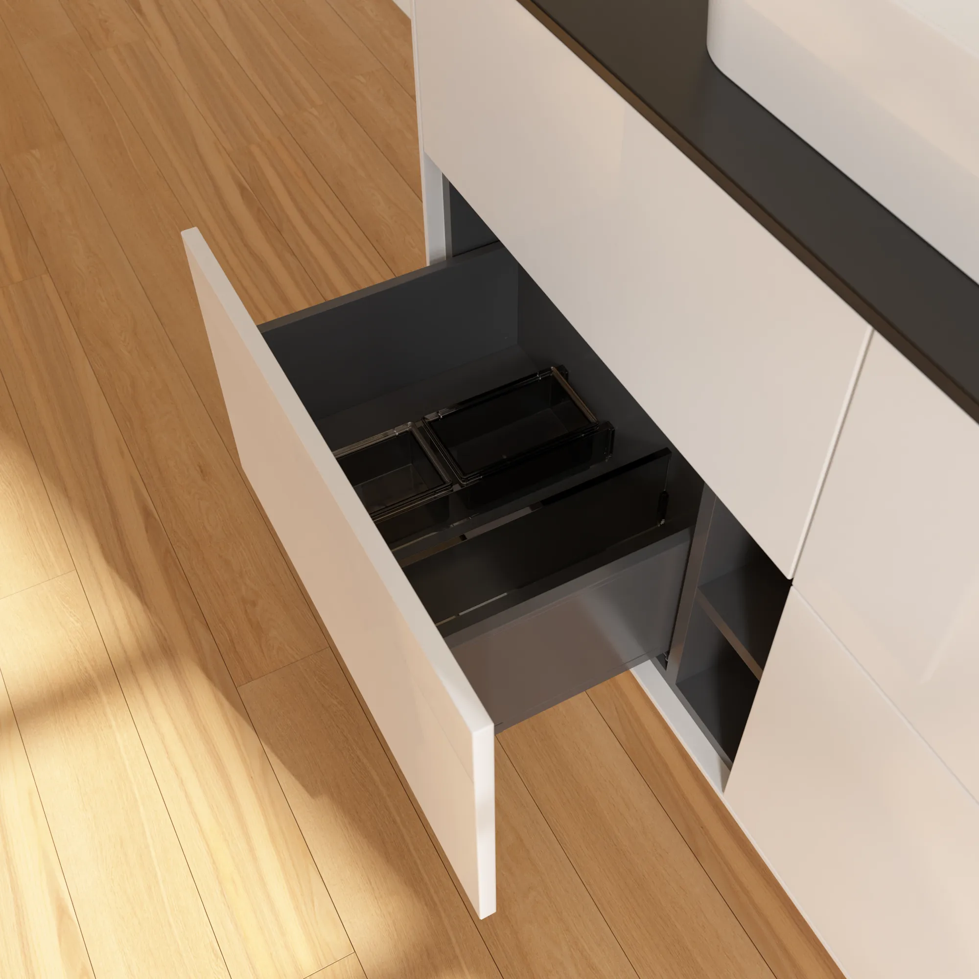 Villeroy & Boch Waschtischunterschrank „Finion“ für Schrankwaschtisch 1200 × 603 × 501 mm Glossy White Lacquer, für Becken mittig Villeroy & Boch Waschtischunterschrank „Finion“ für Schrankwaschtisch 1200 × 603 × 501 mm Glossy White Lacquer, für Becken mittig