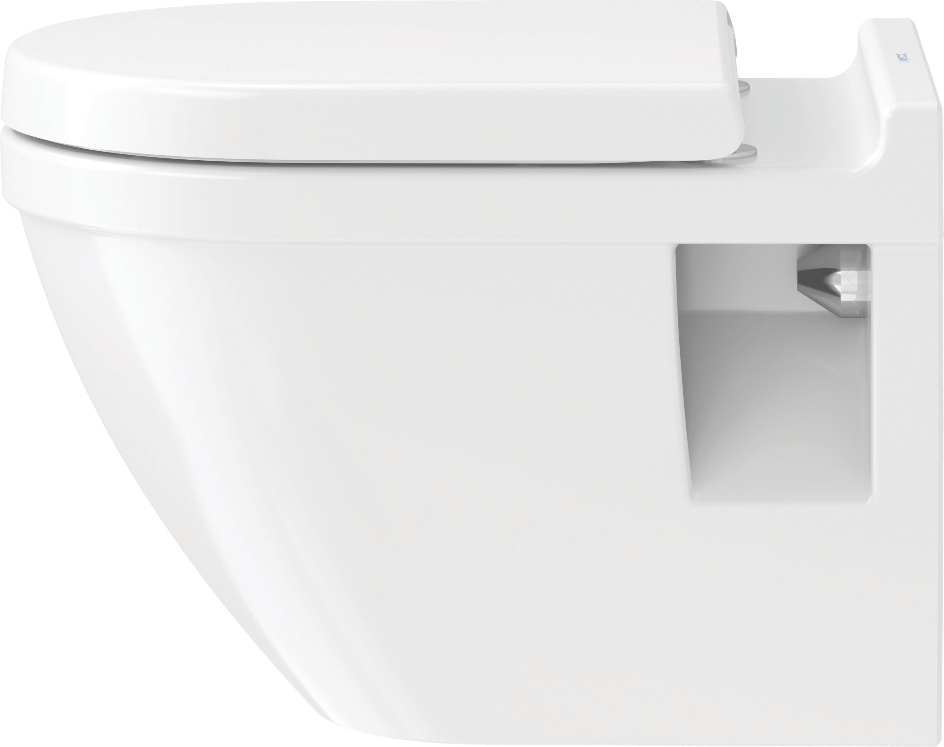 Duravit Wand-Tiefspül-WC inkl. WC-Sitz „Starck 3“ 37 × 54 × 40,5 cm, Befestigung sichtbar