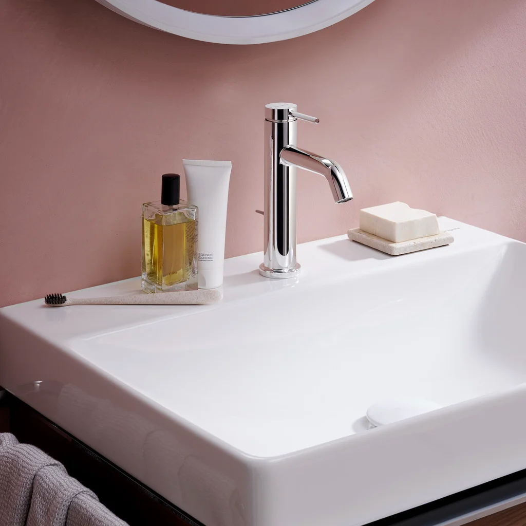 Hansgrohe Tecturis S Einhebel-Waschtischmischer 110 CoolStart EcoSmart+ mit Zugstangen-Ablaufgarnitur Chrom