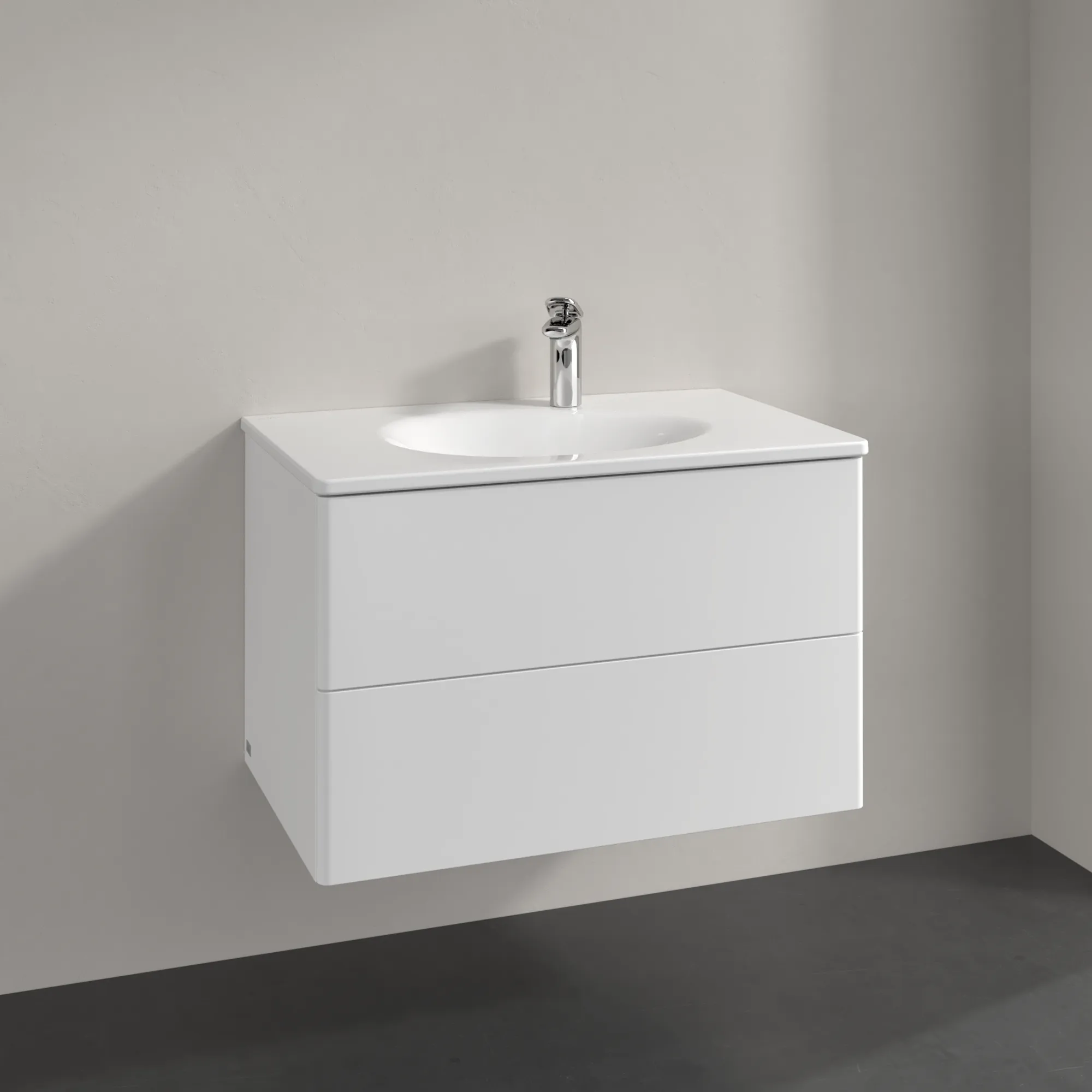 Villeroy & Boch Waschbeckenunterschrank Antao K04, 788x504x496mm, White Matt Lacquer, 2 Auszüge mit SoftClosing und Push-to-open, Wandmontage Villeroy & Boch Waschbeckenunterschrank Antao K04, 788x504x496mm, White Matt Lacquer, 2 Auszüge mit SoftClosing und Push-to-open, Wandmontage