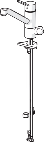 HA Einhebelmischer Küchenarmatur mit Spülmaschinenventil HANSAPRIMO 4950 Ausladung 210 mm DN15 Chrom