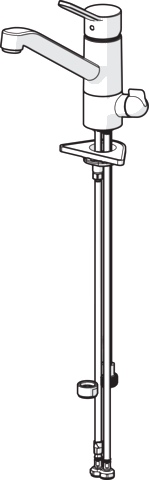Hansa Einhand-Küchenarmatur „Primo“ Ausladung 210 mm in chrom Hansa Einhand-Küchenarmatur „Primo“ Ausladung 210 mm in chrom