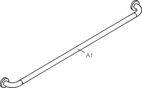 HEWI Haltegriff „Serie 801“ in Anthrazitgrau HEWI Haltegriff „Serie 801“ in Anthrazitgrau