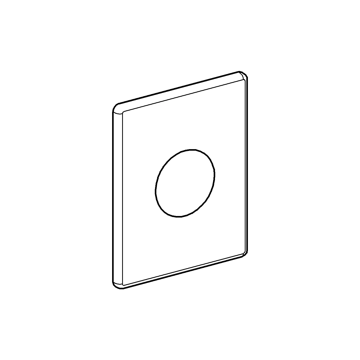 Grohe Skate WC-Betätigung 38445, Edelstahl-Abdeckplatte, senkrechte Montage, 156x197mm Grohe Skate WC-Betätigung 38445, Edelstahl-Abdeckplatte, senkrechte Montage, 156x197mm