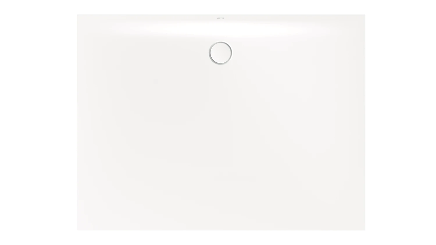 Bette rechteck Duschwanne „BetteFloor Side“ 1600 × 1200 mm mit BetteAntirutsch Pro, ohne Oberflächenveredelung, ohne Wannenträger, in Edelweiß