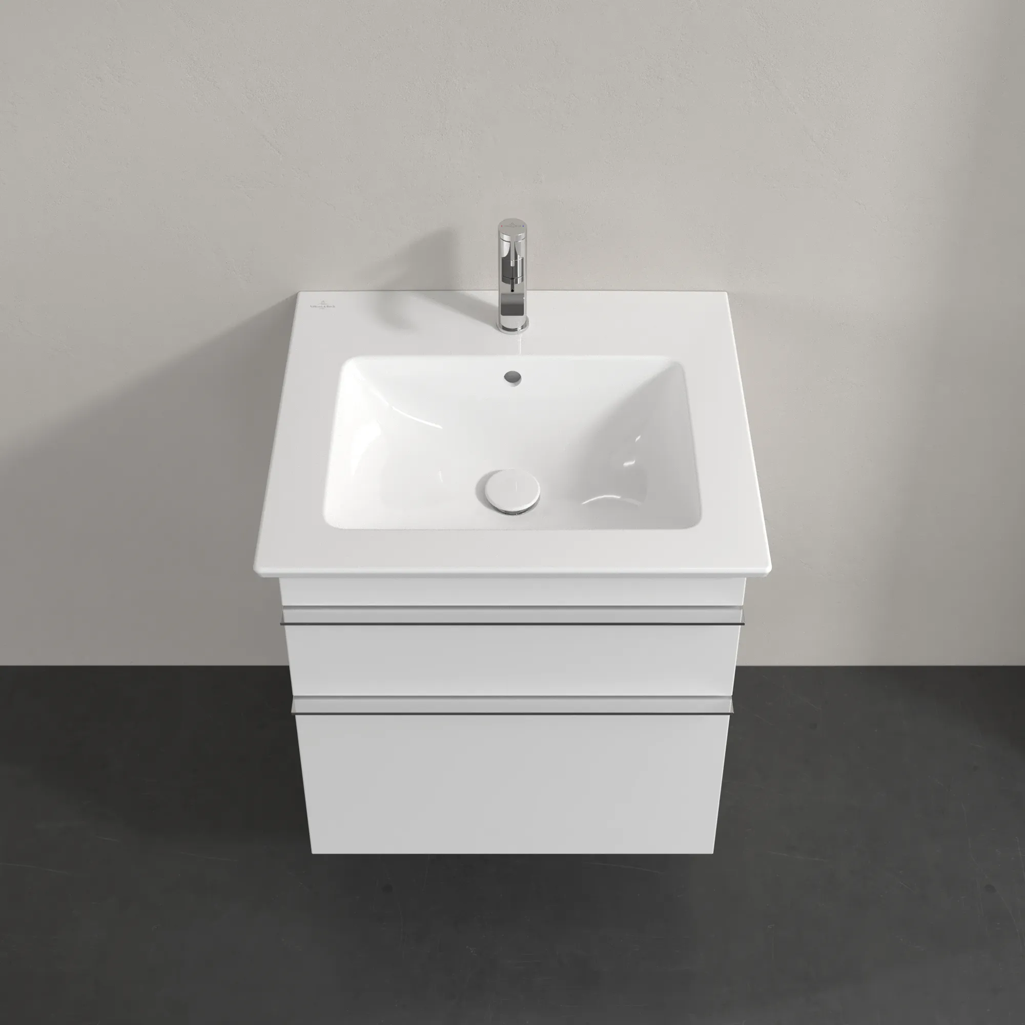 Villeroy & Boch Waschtischunterschrank „Venticello“ für Schrankwaschtisch 553 × 590 × 502 mm Glossy White, für Becken mittig