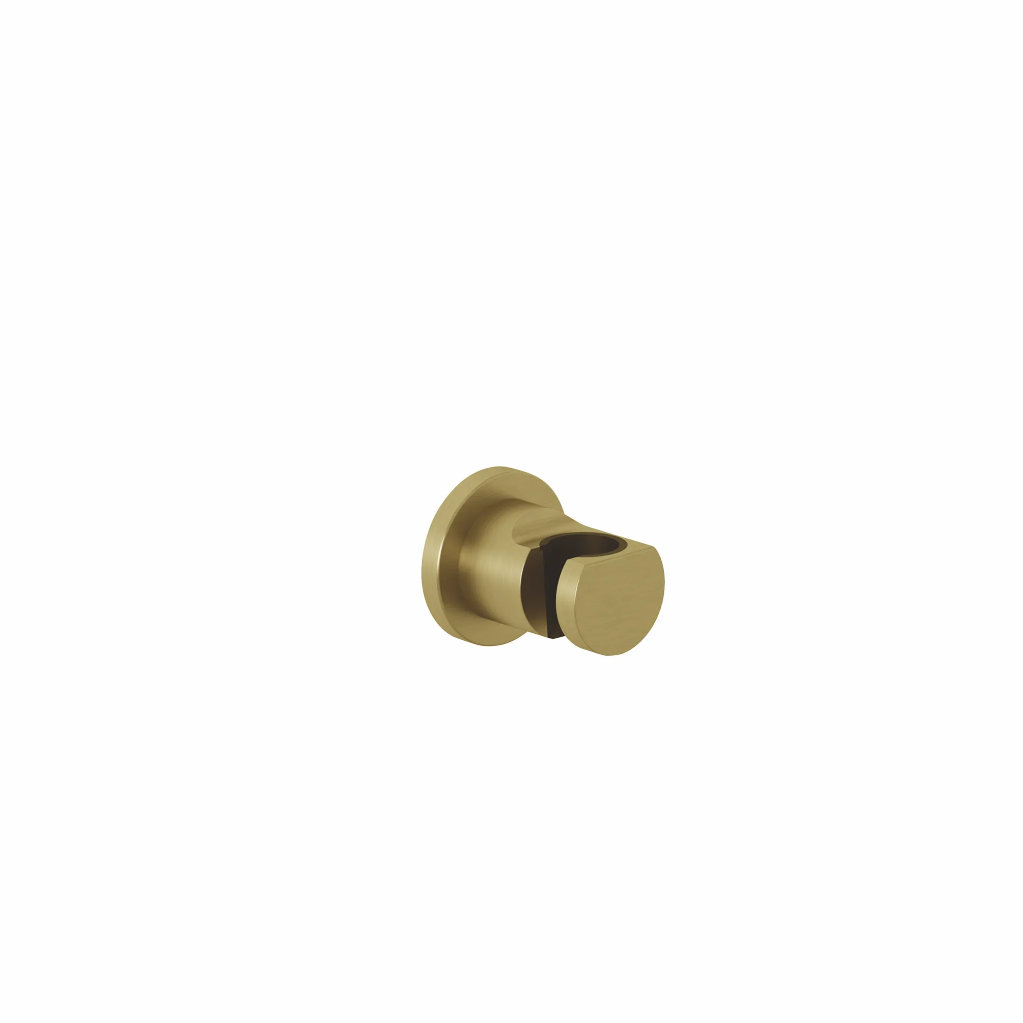 Kludi NOVA FONTE Wandhalter Puristic - Brushed Gold, für Brauseschläuche mit konischer Mutter, inkl. Befestigungsmaterial