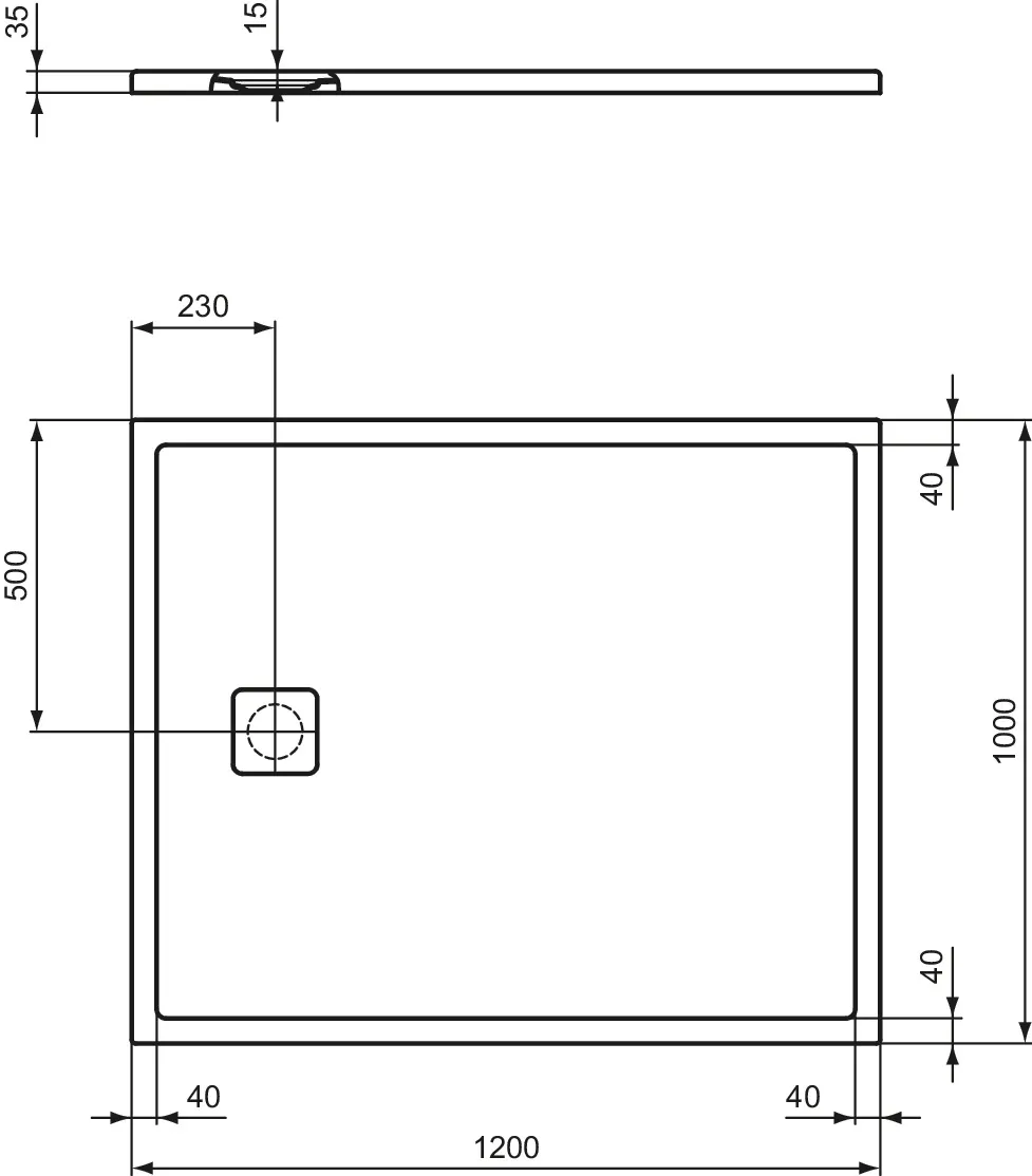 Ideal Standard Duschwanne „UltraFlatEvo“ Ideal Standard Duschwanne „UltraFlatEvo“