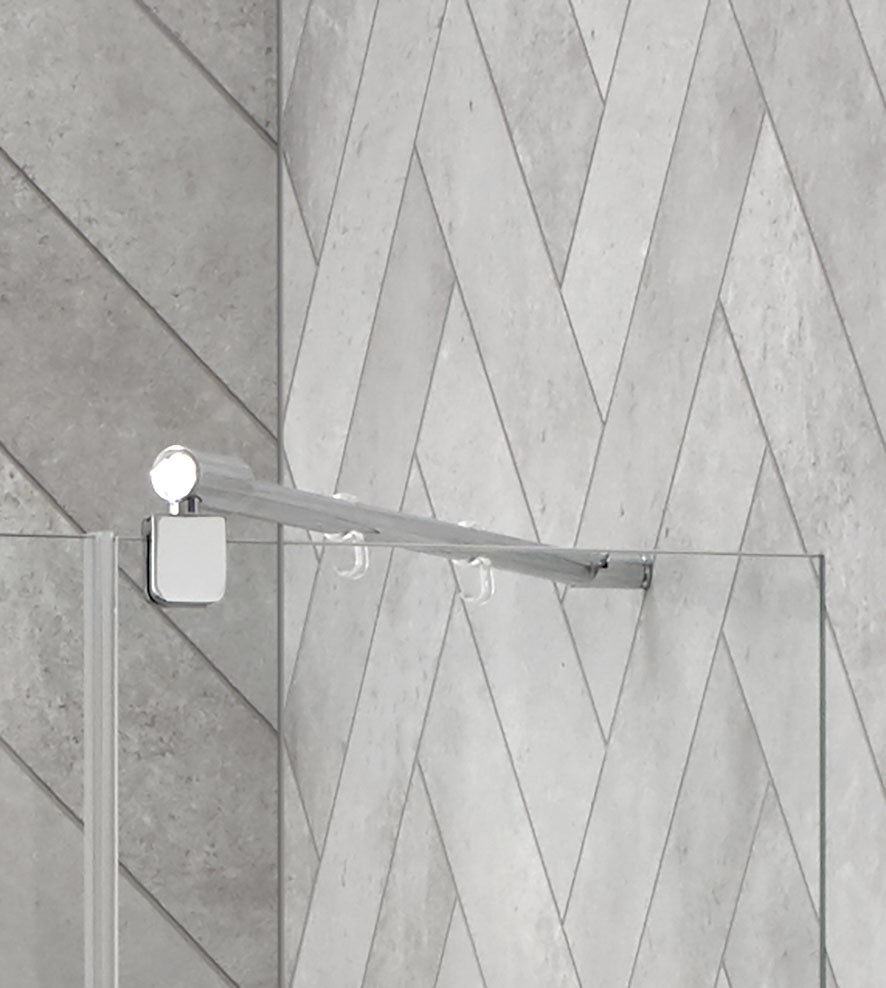 HSK rahmenlos Drehtür pendelbar an Nebenteil „Aperto Pur“ für Nische Glas Klar hell, Scharniere Chromoptik (Alu Hochglanz poliert), Sondergröße HSK rahmenlos Drehtür pendelbar an Nebenteil „Aperto Pur“ für Nische Glas Klar hell, Scharniere Chromoptik (Alu Hochglanz poliert), Sondergröße