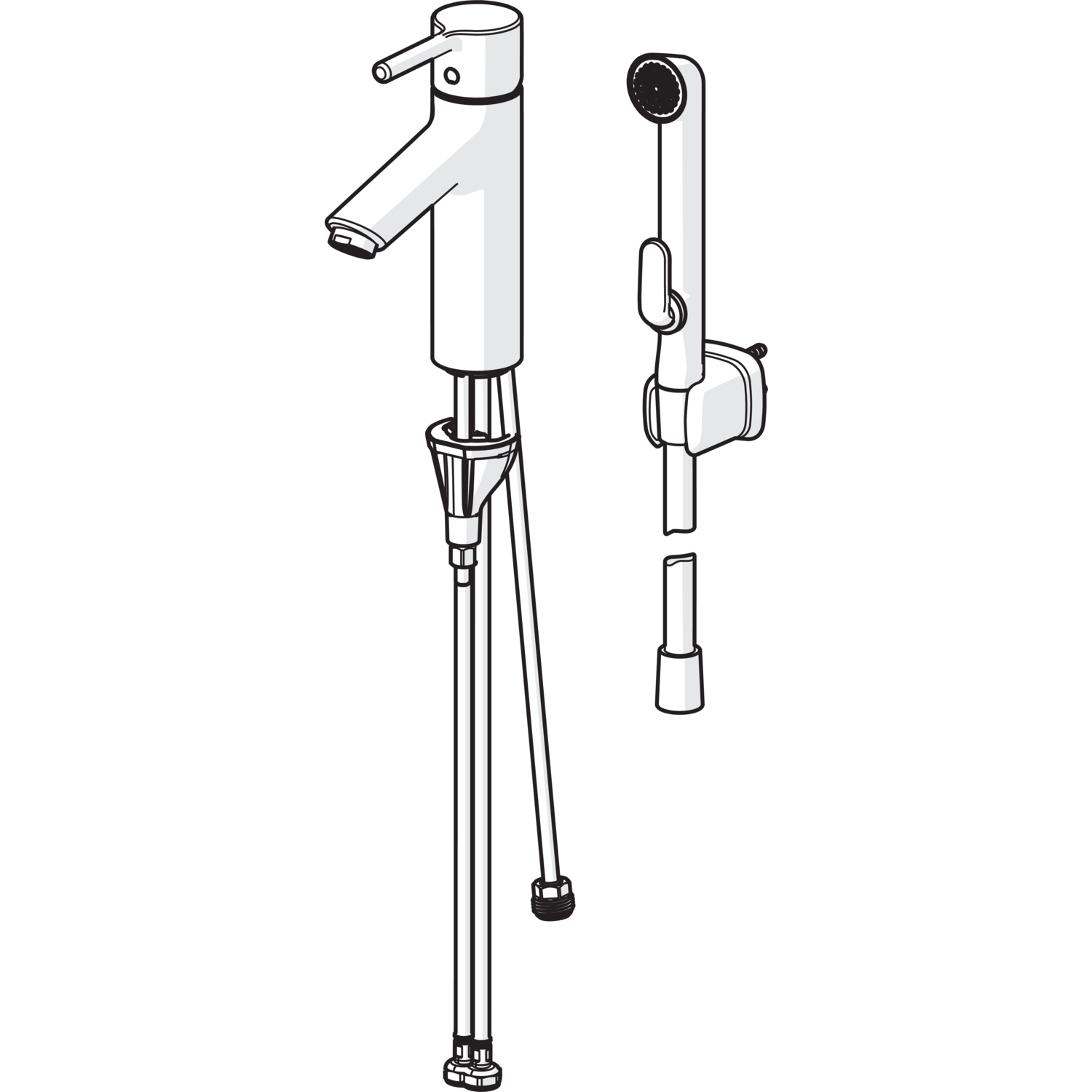 HansaVANTIS EHM Waschtischbatterie HansaVANTIS XL 5268, Ausladung 114 mm, Chrom HansaVANTIS EHM Waschtischbatterie HansaVANTIS XL 5268, Ausladung 114 mm, Chrom