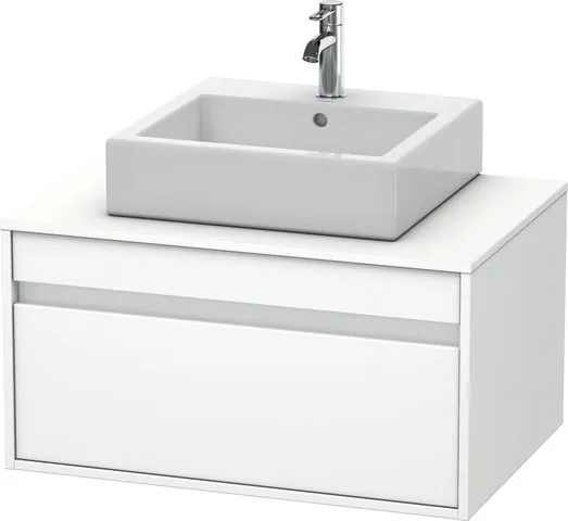 Duravit Waschtischunterschrank wandhängend „Ketho“ 80 × 42,6 × 55 cm Weiß Matt Duravit Waschtischunterschrank wandhängend „Ketho“ 80 × 42,6 × 55 cm Weiß Matt