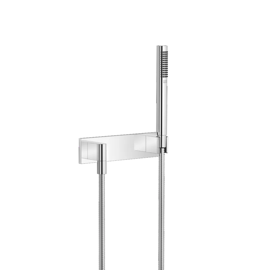 Dornbracht Schlauchbrausegarnitur mit Abdeckplatte - COMPACT RAIN, Chrom Dornbracht Schlauchbrausegarnitur mit Abdeckplatte - COMPACT RAIN, Chrom