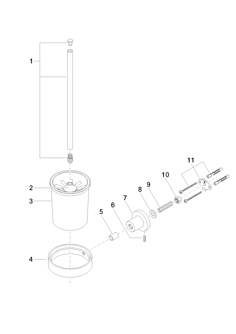 Toiletten-Bürstengarnitur Wandmodell TARA Chrom 83900892
