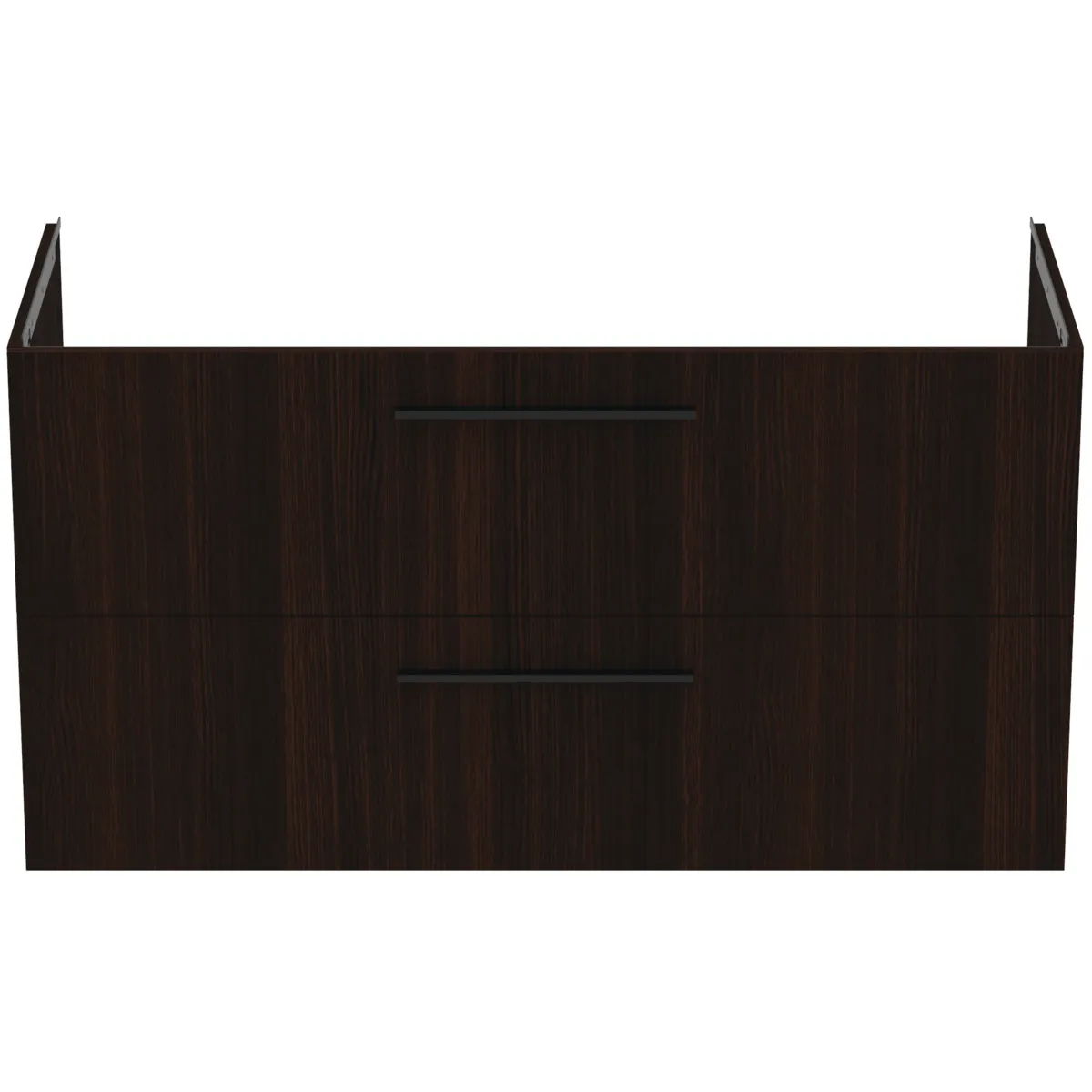 Möbelwaschtischunterschrank i.life B 2 Auszüge Siphonausschnitt auf der rechten Seite 1200x505x630mm Weiß matt