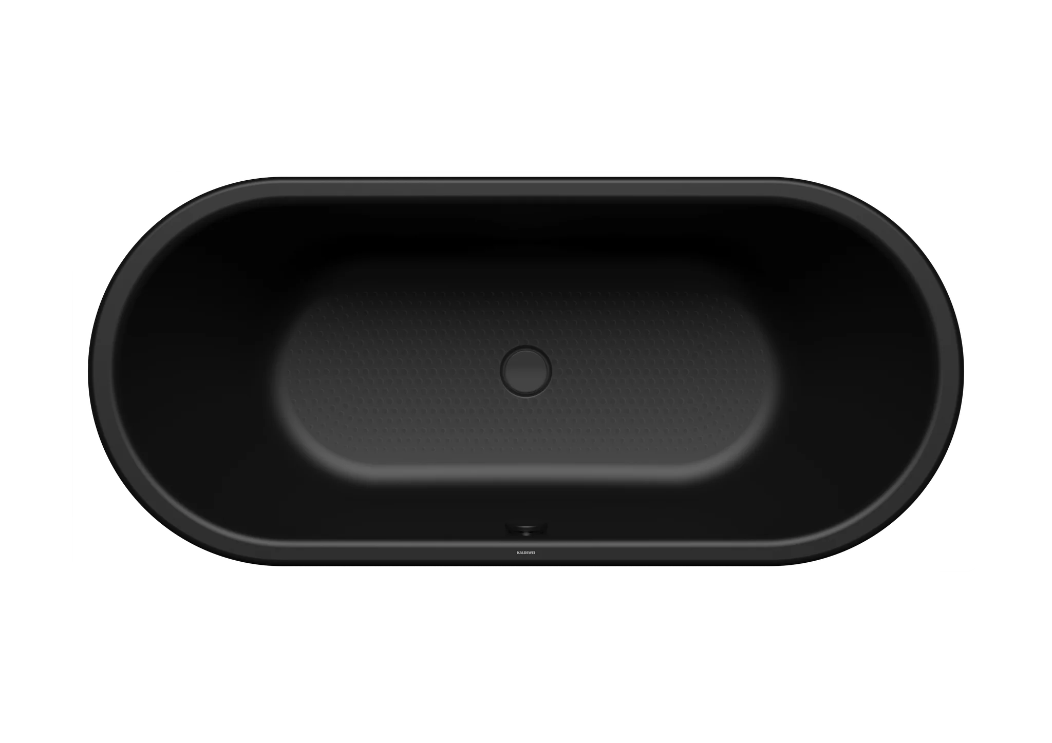 Kaldewei CENTRO DUO OVAL Badewanne, schwarz, Perl-Effekt, Vollantislip, 1700x750 mm