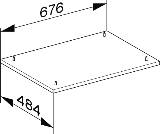 Edition 400 Sockelpaket 676 x 25 x 484 mm trüffel/trüffel