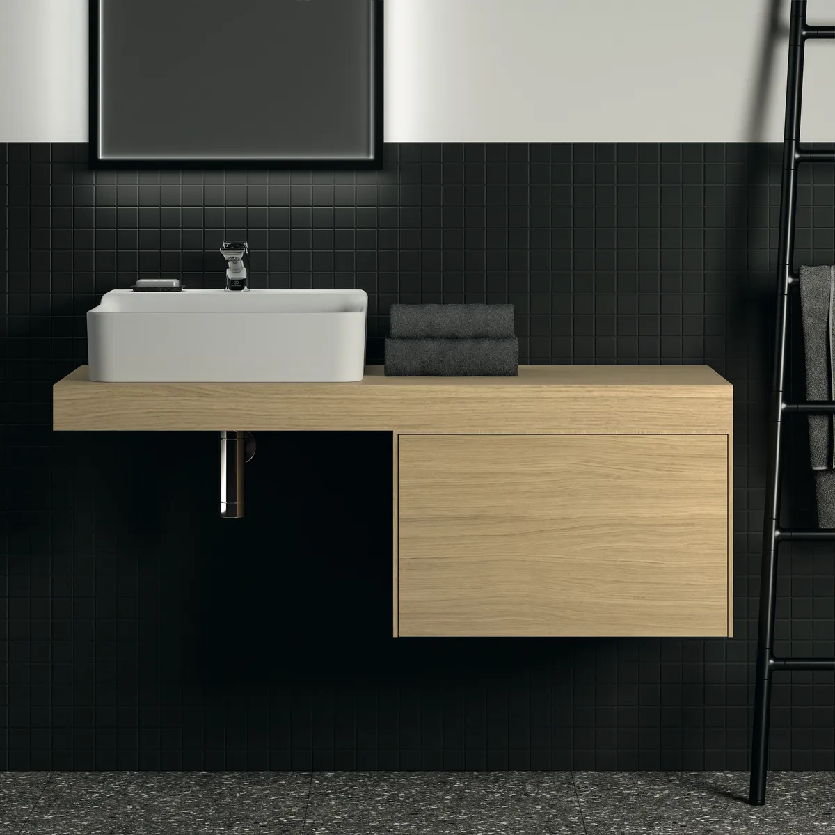 Konsole Conca, 1200x505x80mm, Weiß
