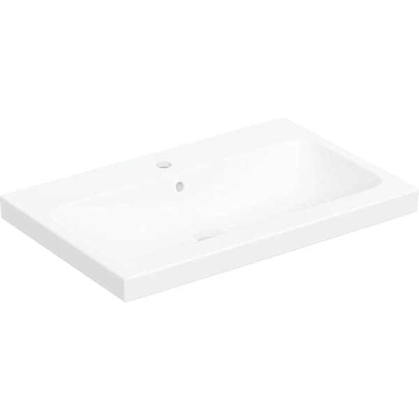 Aufsatzwaschtisch „iCon Light“, rechteckig, Hahnlochposition mittig 75 × 48 cm Aufsatzwaschtisch „iCon Light“, rechteckig, Hahnlochposition mittig 75 × 48 cm