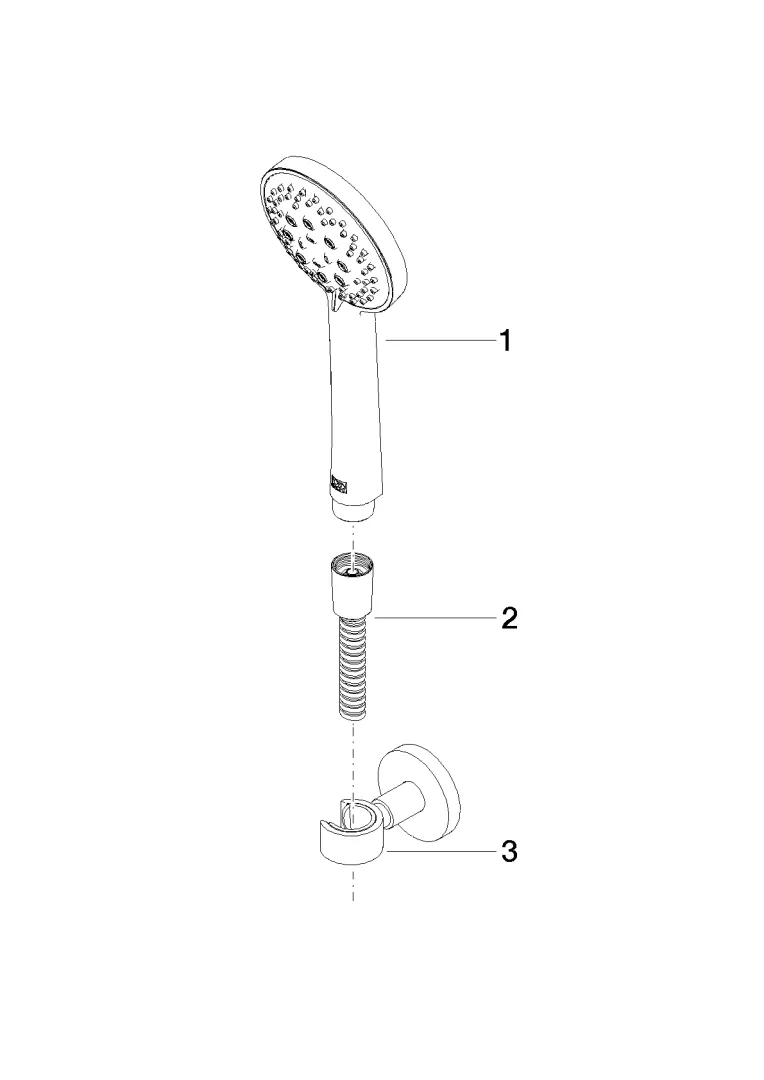Schlauchbrausegarnitur SERIENSPEZIFISCH Chrom 27805625 Schlauchbrausegarnitur SERIENSPEZIFISCH Chrom 27805625