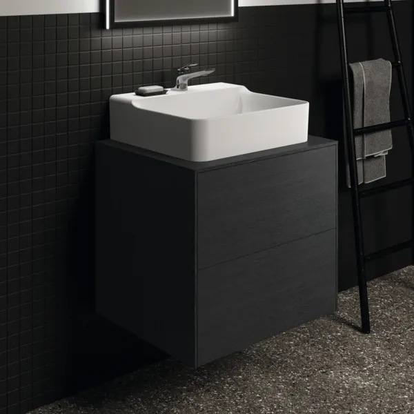 Ideal Standard Waschtischunterschrank „Conca“ 60,2 × 55 × 50,5 cm Eiche geflammt Furnier