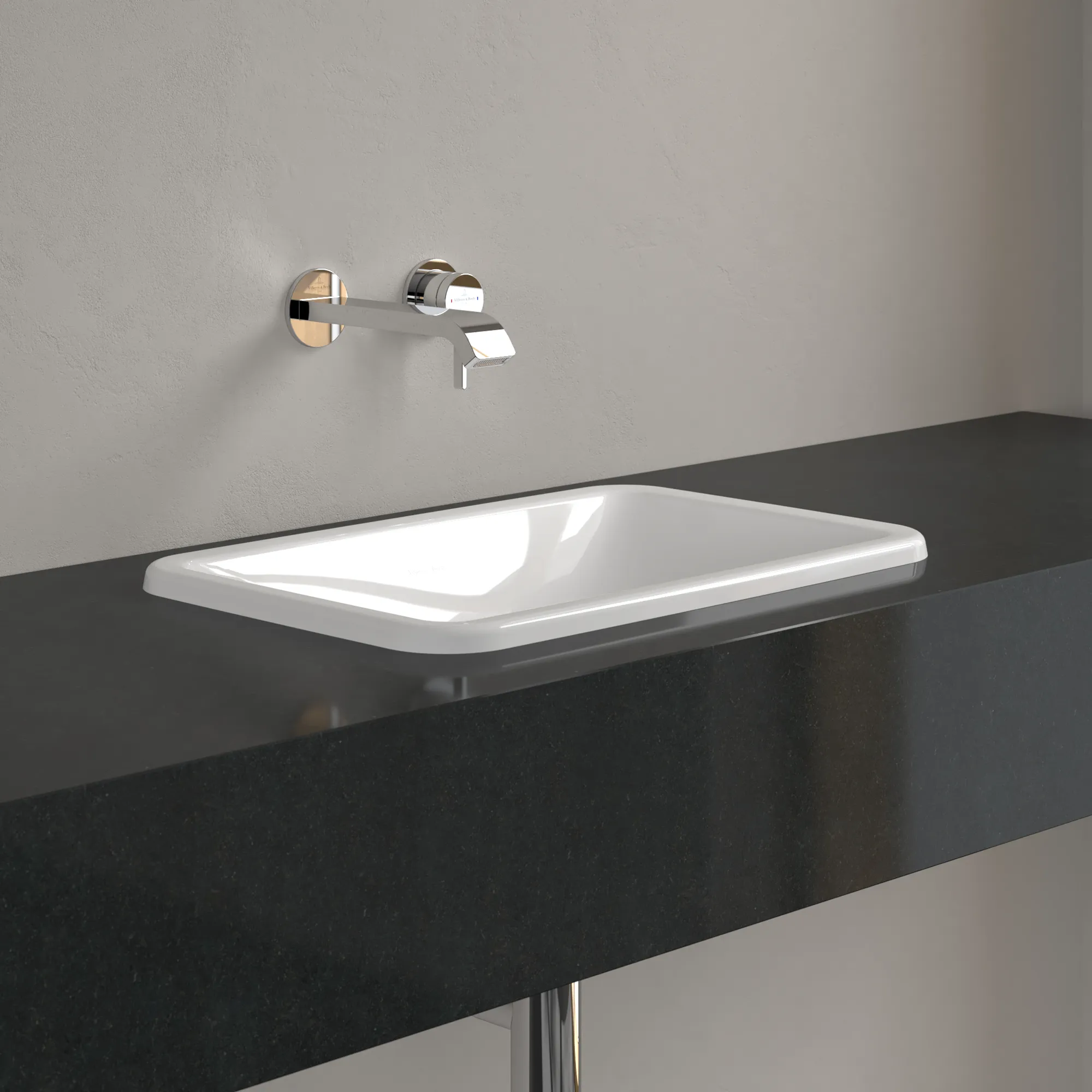 Villeroy & Boch Einbauwaschtisch aus TitanCeram „Loop & Friends“ ohne Hahnlochbohrung, ⌀ mm, ohne Hahnlochbohrung in Weiß Alpin Villeroy & Boch Einbauwaschtisch aus TitanCeram „Loop & Friends“ ohne Hahnlochbohrung, ⌀ mm, ohne Hahnlochbohrung in Weiß Alpin