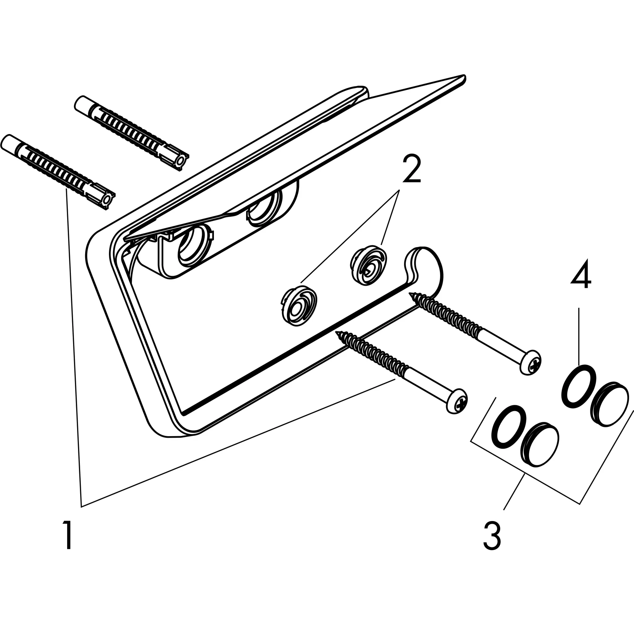 Papierrollenhalter Axor Universal Accessories chrom Papierrollenhalter Axor Universal Accessories chrom