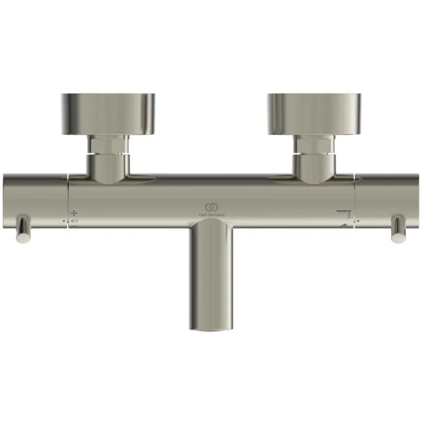 Ideal Standard Badethermostat Aufputz Ceratherm T125 Pin-Griffe Silver Storm